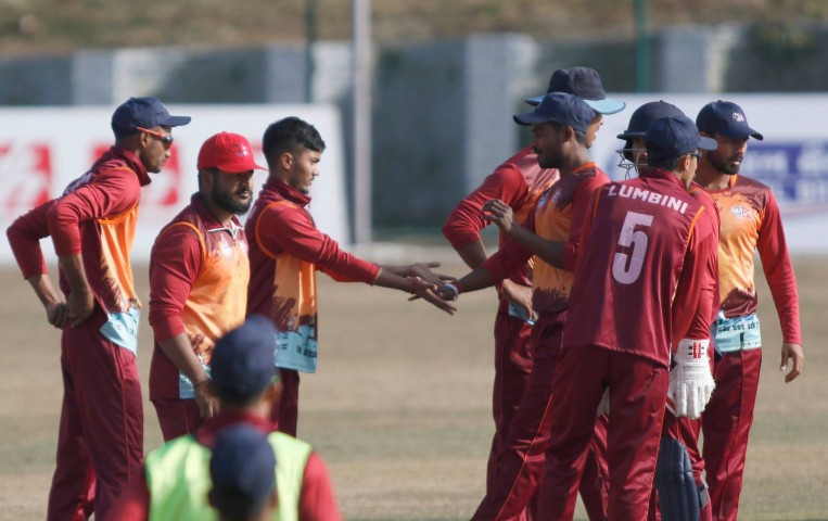 प्रधानमन्त्री कप क्रिकेट : प्रदेश २ माथि लुम्बिनीको ४२ रनको जित